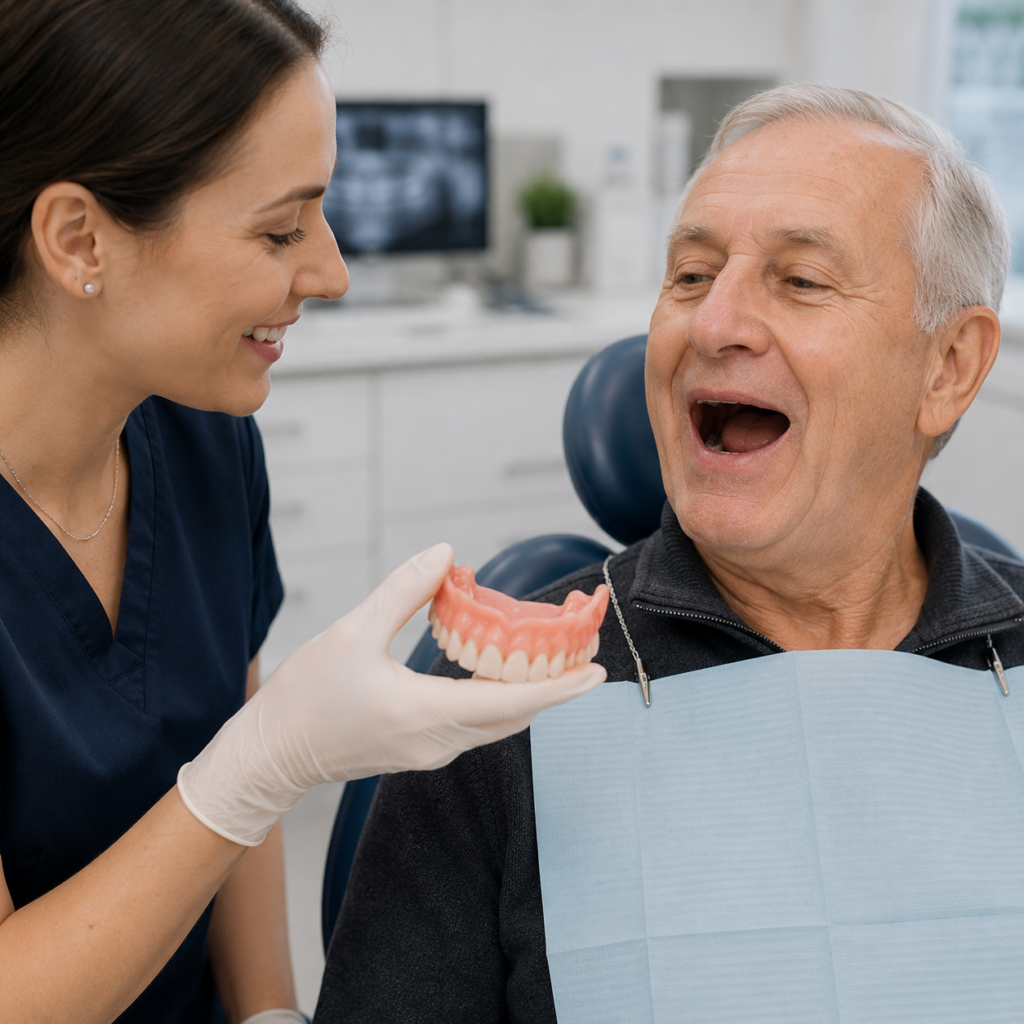 Dentures - On the chair